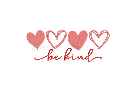 Be Kind Embroidery for Valentine’s Day