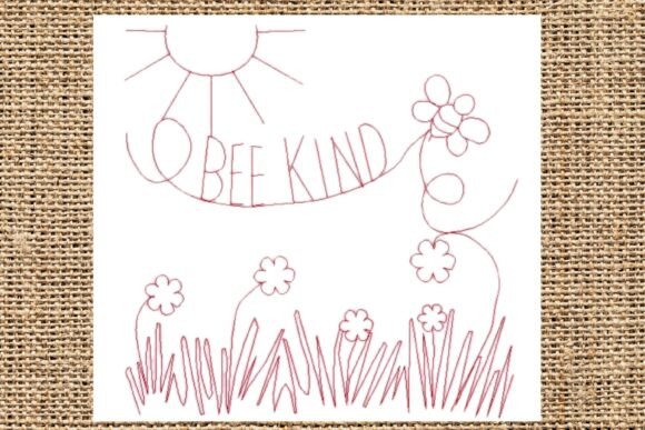 Bee Kind Embroidery Design Review