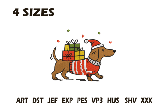Christmas Dachshund Embroidery Review