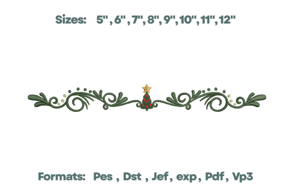 Christmas Tree Scroll Border Embroidery Review