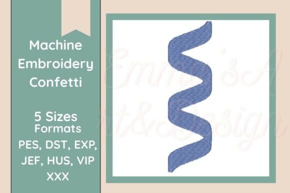 Confetti Embroidery Design for Seasonal Projects