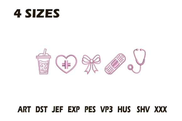 Cute Nurse Icons Embroidery Set Review