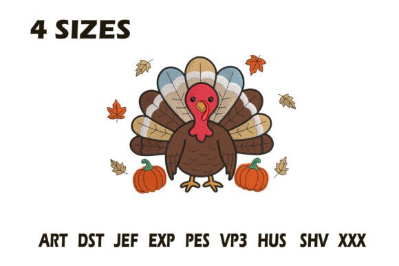 Cute Thanksgiving Turkey Embroidery Review