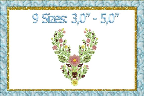 Floral Deer Head Embroidery Design Review
