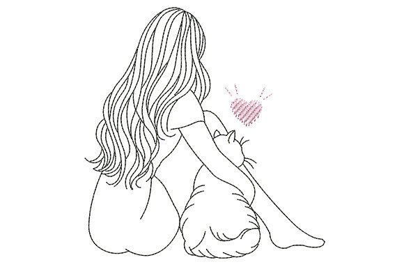 Girl and Cat Lover Embroidery Design Review