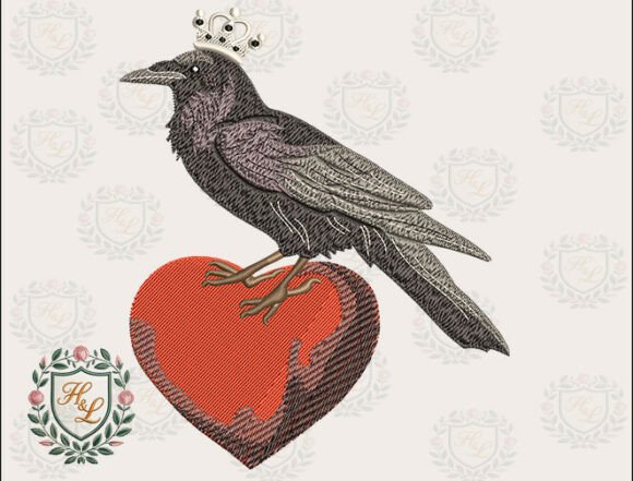 Gothic Crow Heart Embroidery Files Review