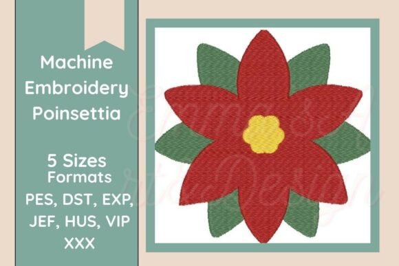 Poinsettia Machine Embroidery Design Review